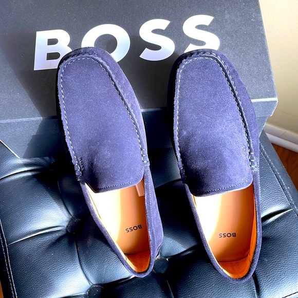 Men's shoes Boss, Dark Blue, box size
